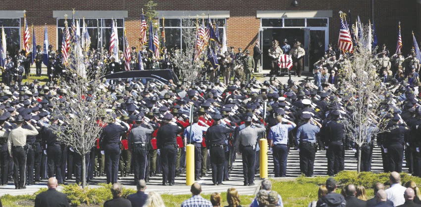 Local police pay respects to slain Maine officer